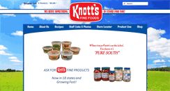 Desktop Screenshot of knottsfoods.com