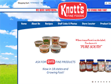 Tablet Screenshot of knottsfoods.com